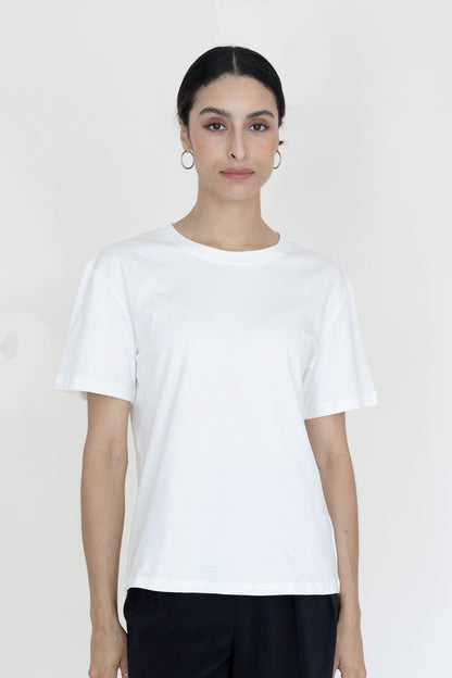 The Basic Everyday Tee Loose Fit White