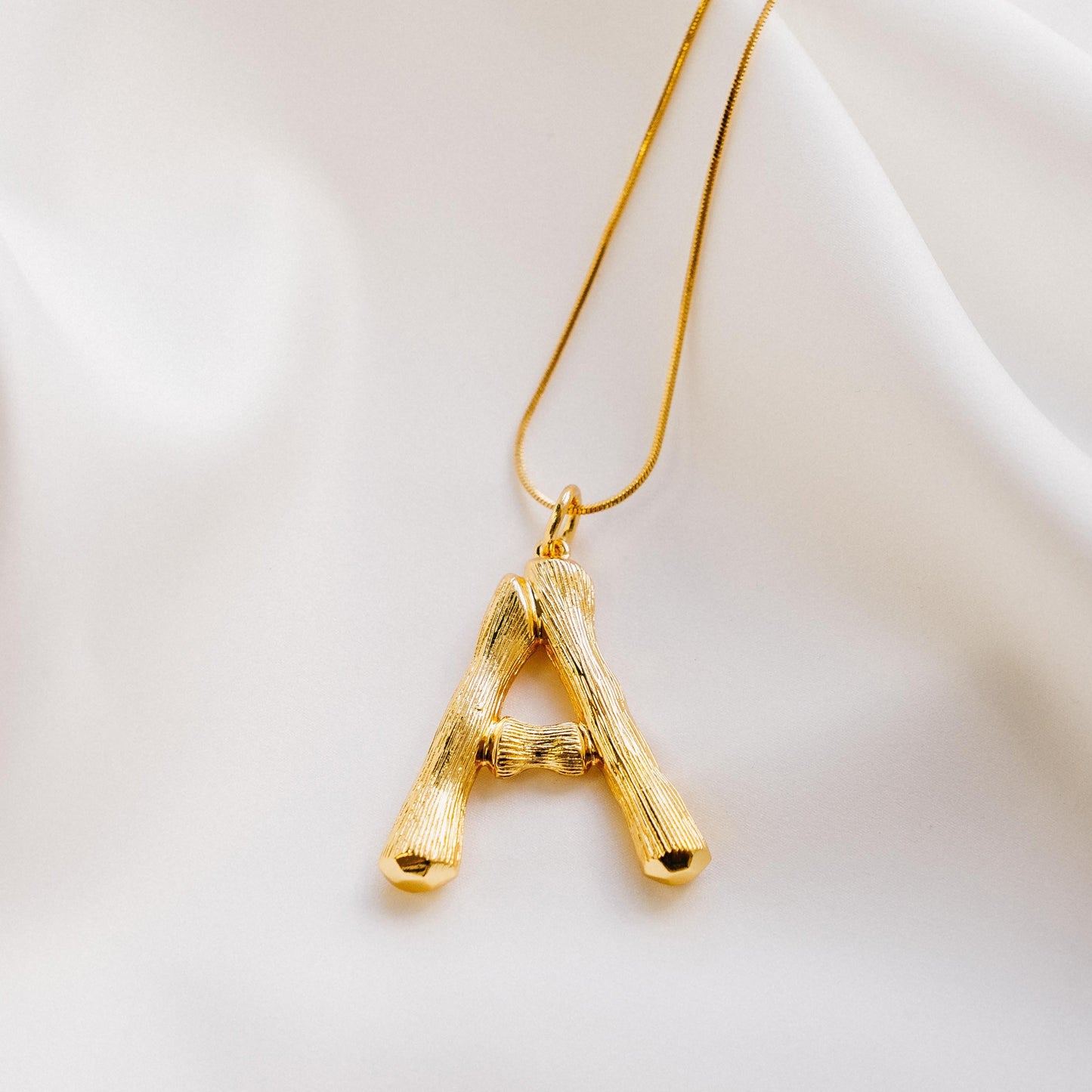 Vintage Oversized Alphabet Necklace