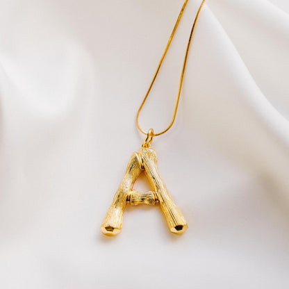 Vintage Oversized Alphabet Necklace
