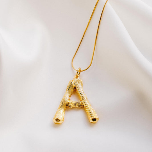 Vintage Oversized Alphabet Necklace