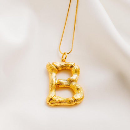 Vintage Oversized Alphabet Necklace