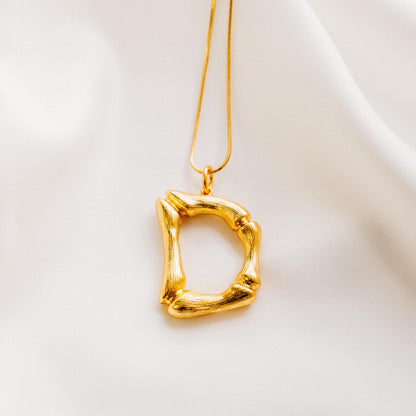 Vintage Oversized Alphabet Necklace