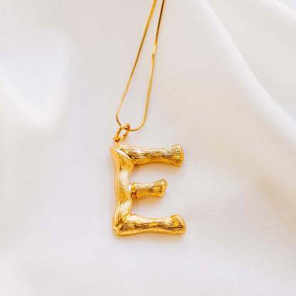 Vintage Oversized Alphabet Necklace