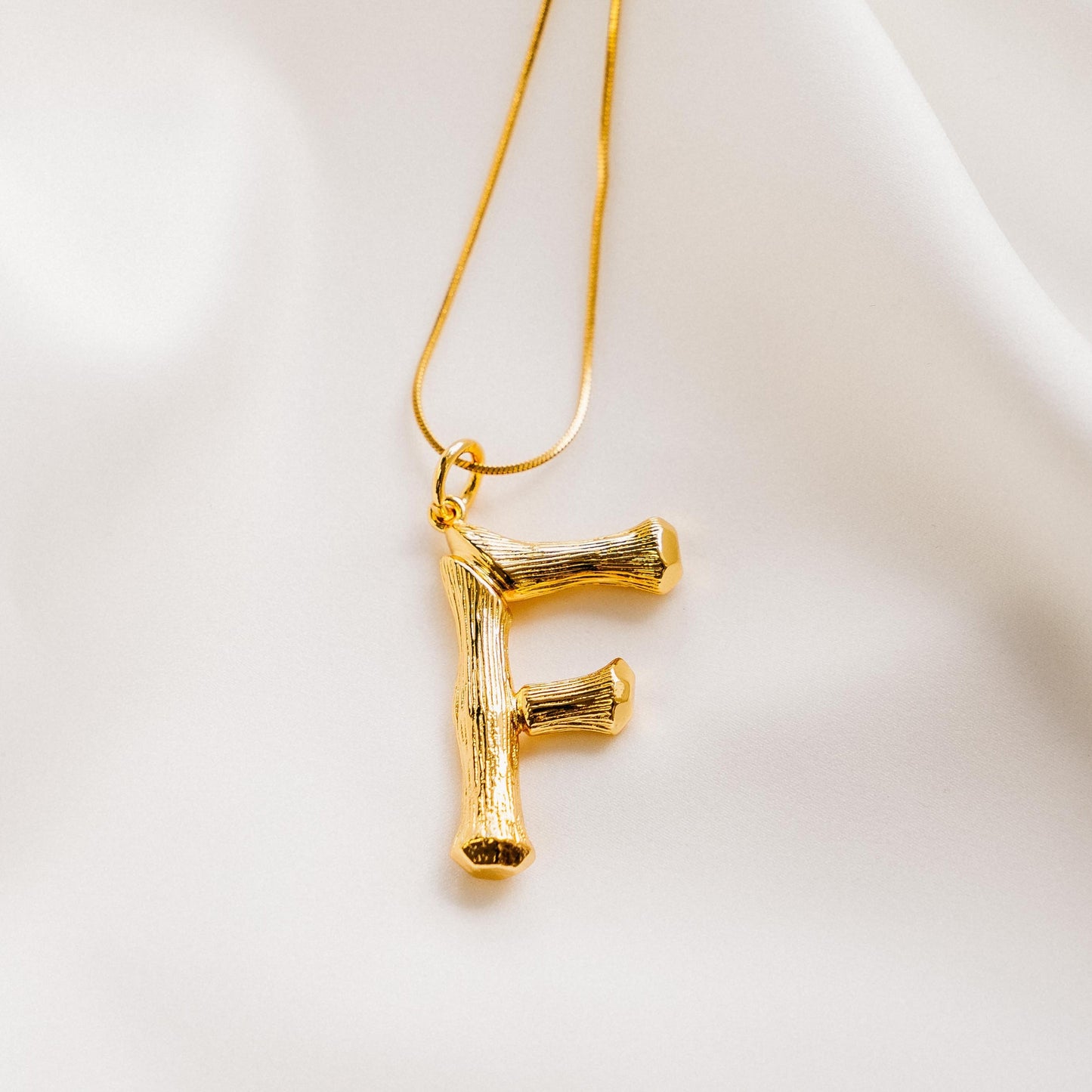 Vintage Oversized Alphabet Necklace