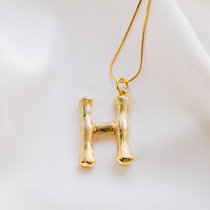 Vintage Oversized Alphabet Necklace