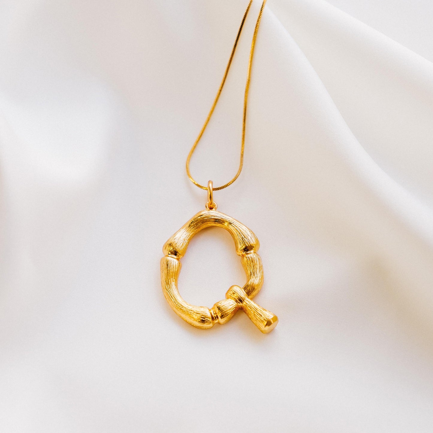 Vintage Oversized Alphabet Necklace