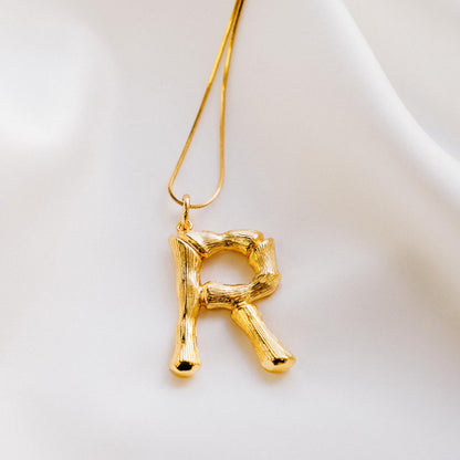 Vintage Oversized Alphabet Necklace