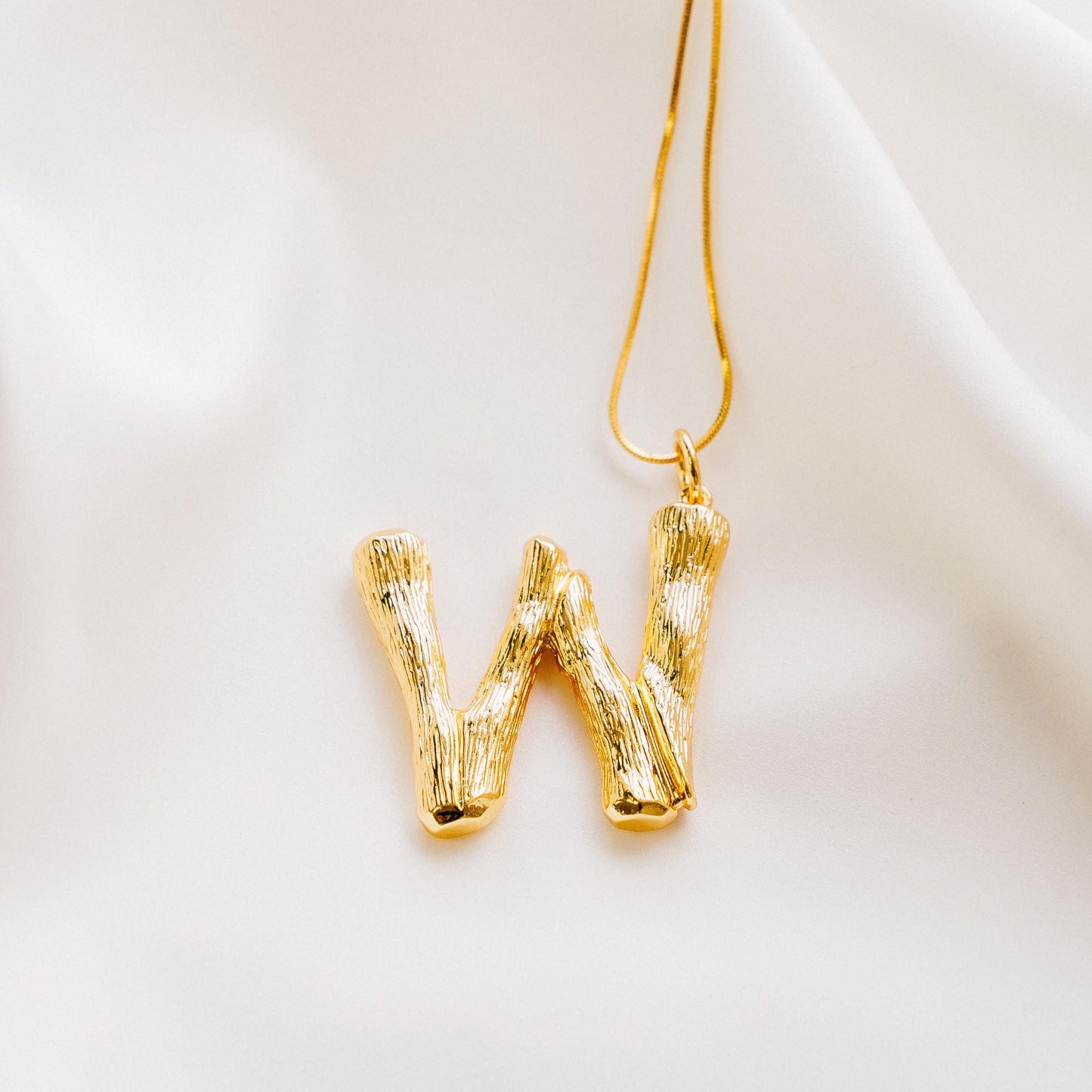 Vintage Oversized Alphabet Necklace