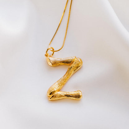 Vintage Oversized Alphabet Necklace