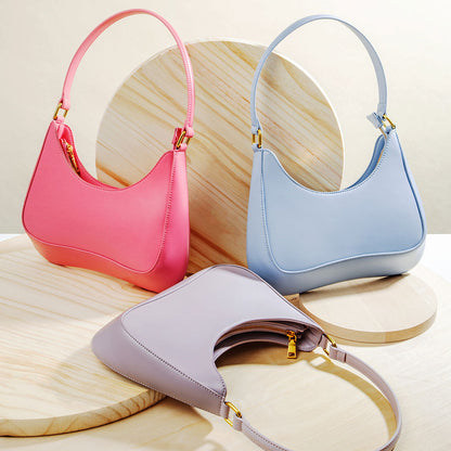 Yvonne Pink Small Recycled Vegan Shoulder Bag