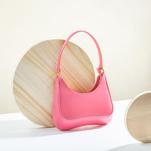 Yvonne Pink Small Recycled Vegan Shoulder Bag