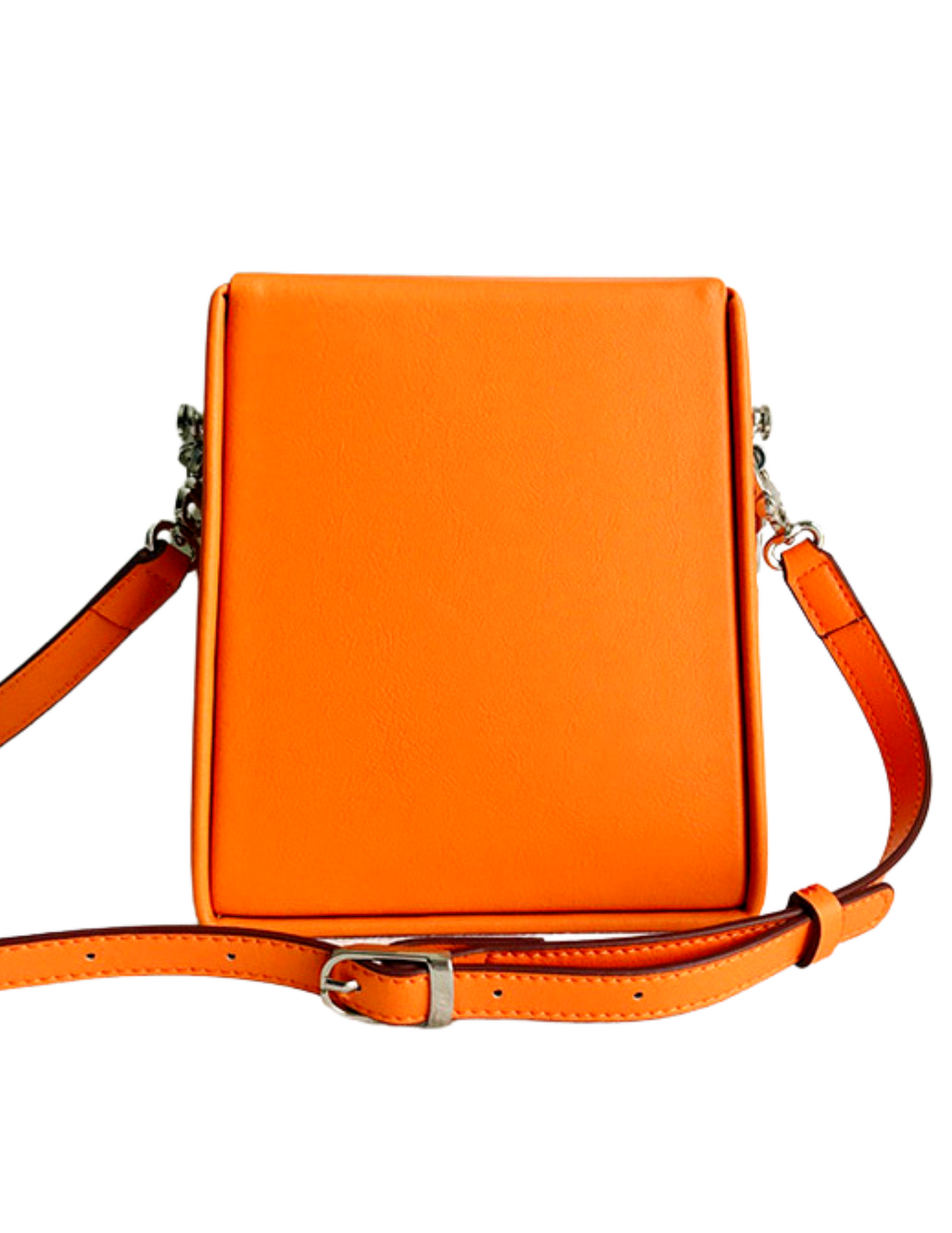 Orange Cream Silver Chain Crossbody