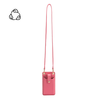 Tina Pink Small Recycled Vegan Crossbody Wallet