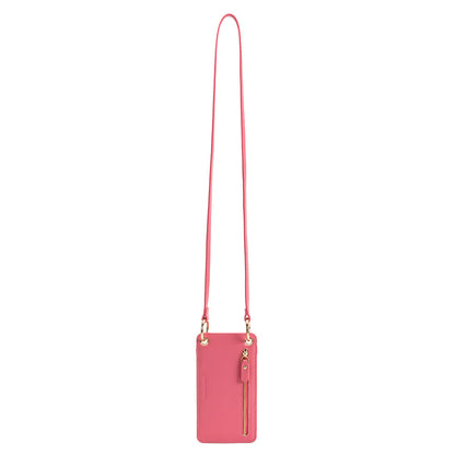 Tina Pink Small Recycled Vegan Crossbody Wallet