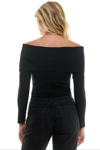 Off Shoulder Sweater