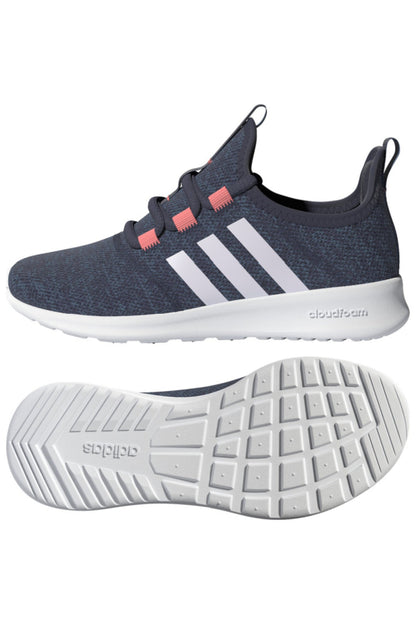 Adidas Girls Cloudfoam Pure K 2.0 in Shadow Navy/ Future White/ Acid Red