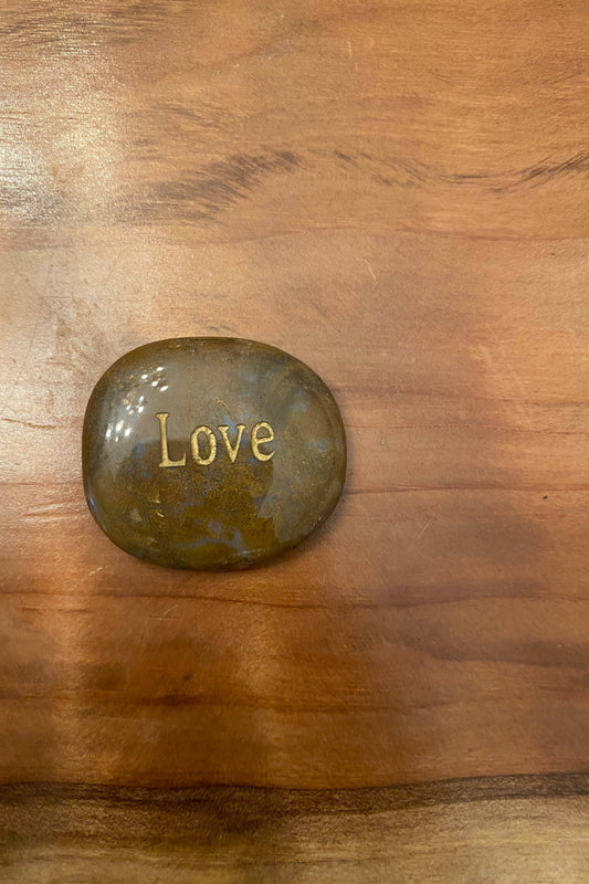 Agate Love Crystal Palm Stone