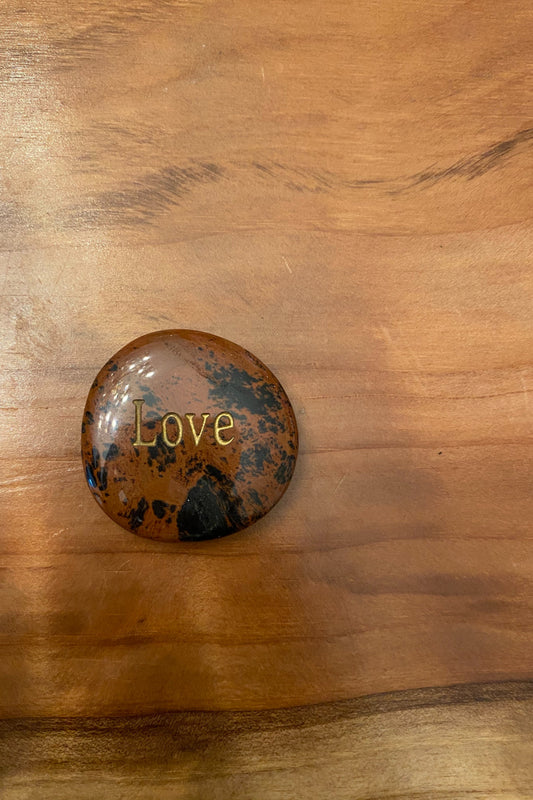 Agate Love Crystal Palm Stone