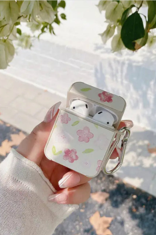 AirPods Cute Pink Flower Case For Apple Airpods 1/2