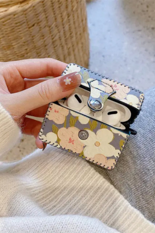 AirPods Leather Flower Case For Apple Airpods 1/2/3/Pro