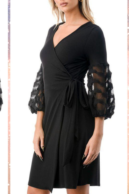Allie Surplice Wrap Dress