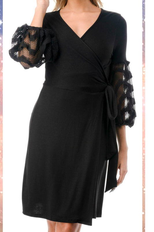 Allie Surplice Wrap Dress