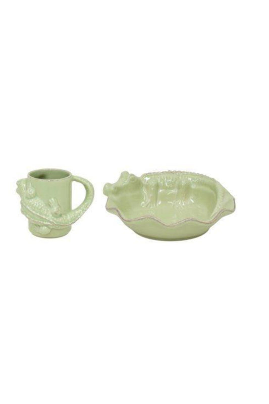 ALLIGATOR PLATE AND MUG