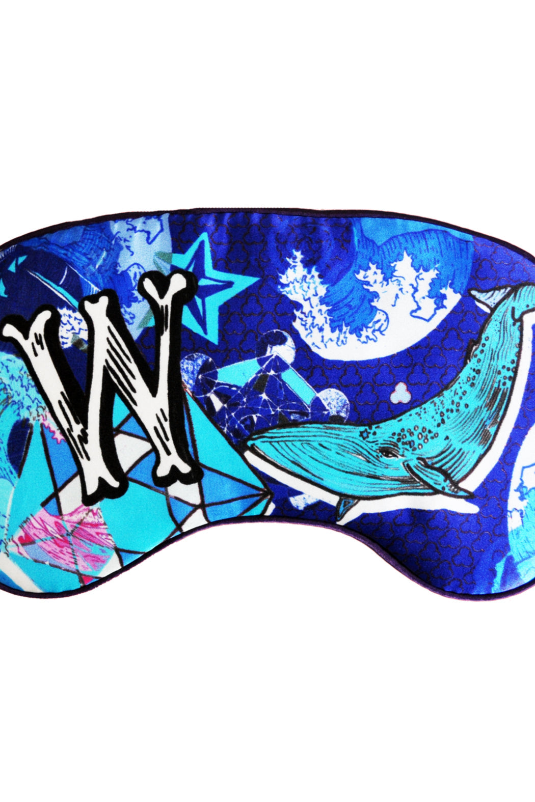 Alphabet Silk Eye Mask
