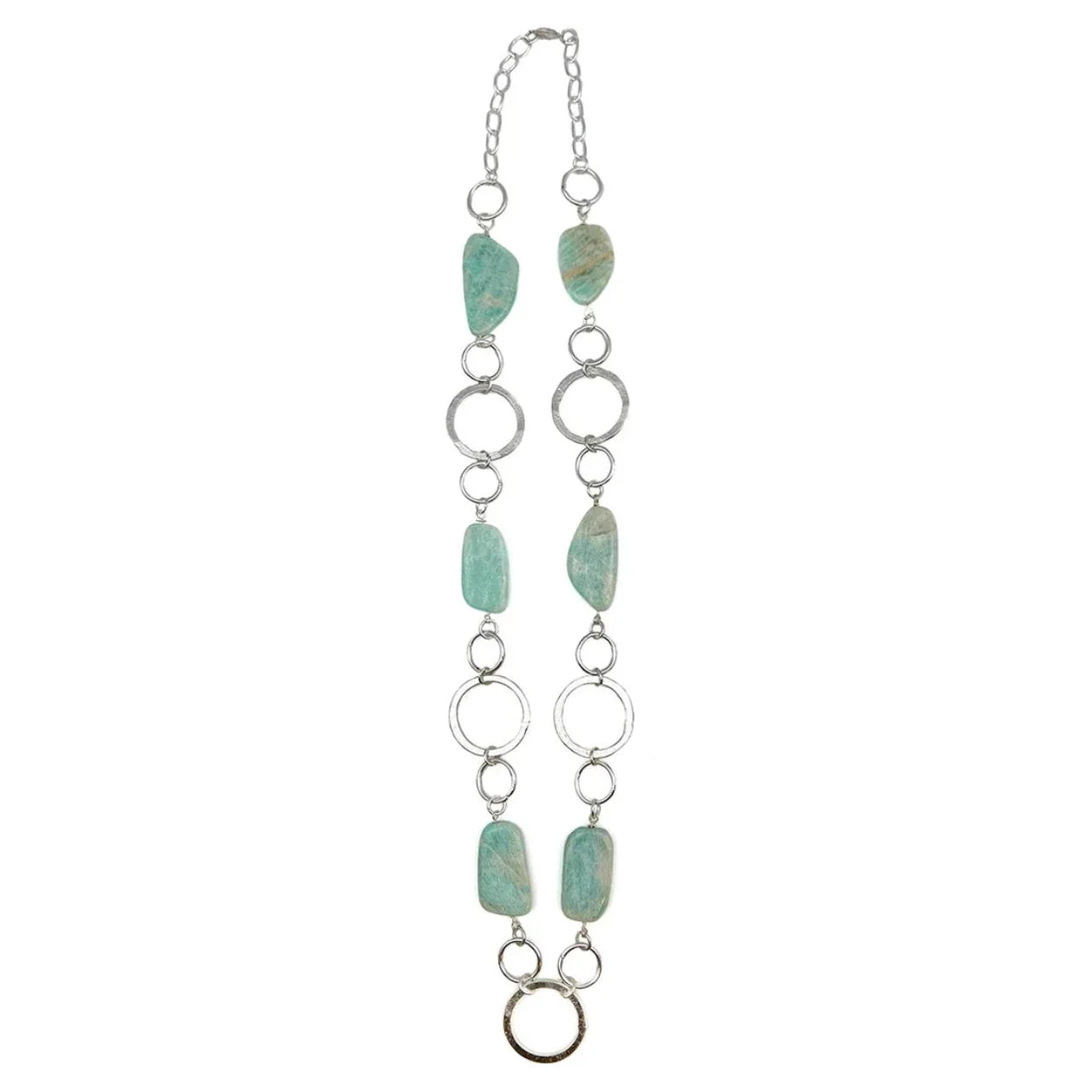 Amazonite Sterling Silver Plated Necklace