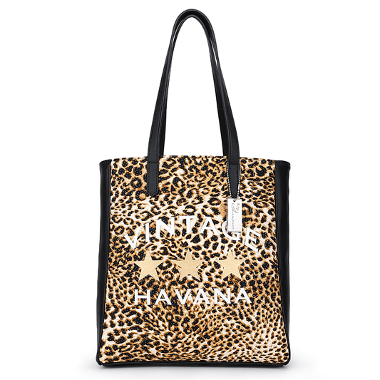 ANGELICA BAG - BLACK LEOPARD