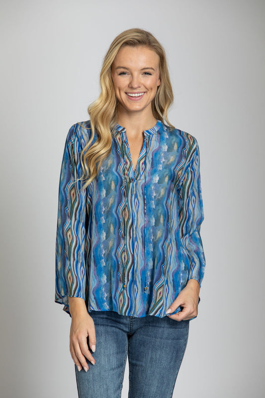 Blue Waves Blouse
