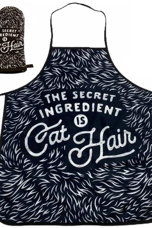 Apron and Mitt-Cat Hair