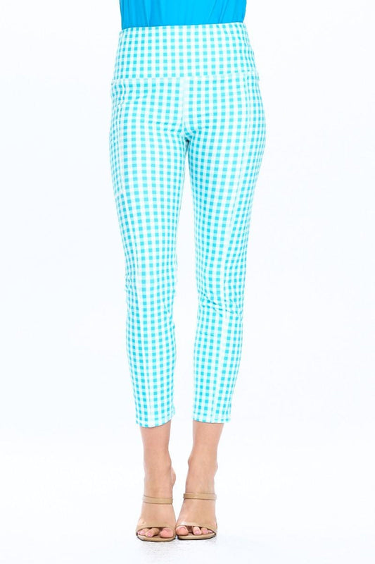 Aqua Plaid Legging