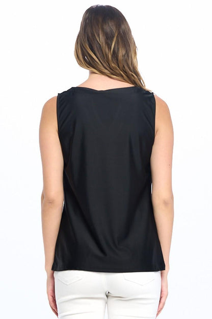 Sleeveless V-Neck Top