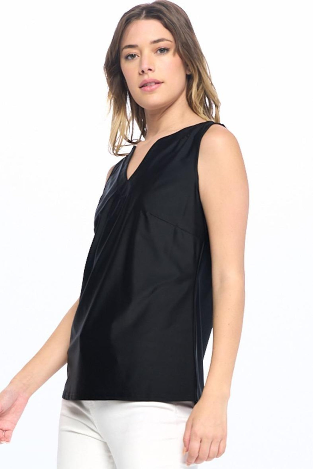Sleeveless V-Neck Top