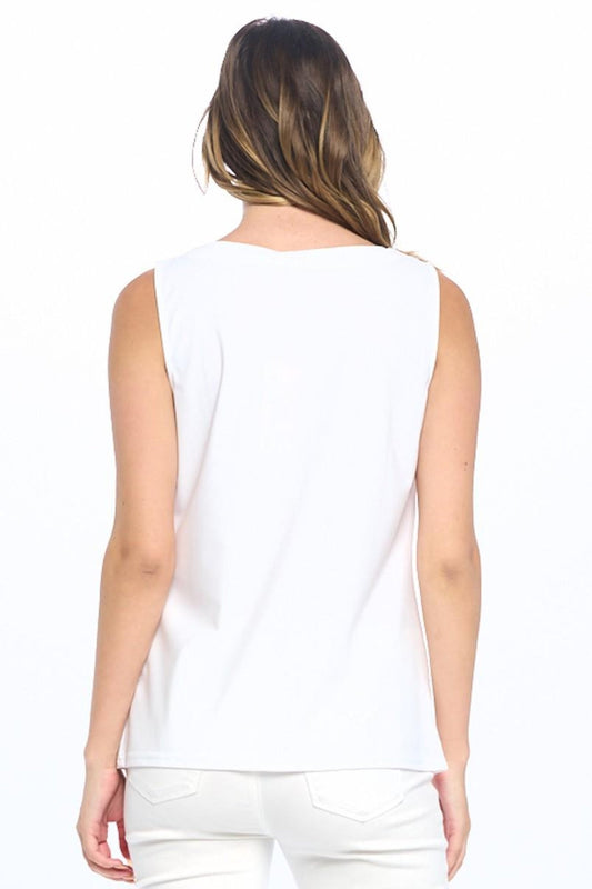 Sleeveless V-Neck Top