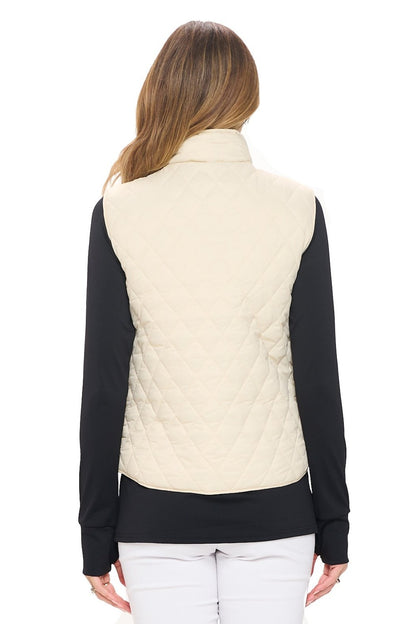 Tan Puffer Vest