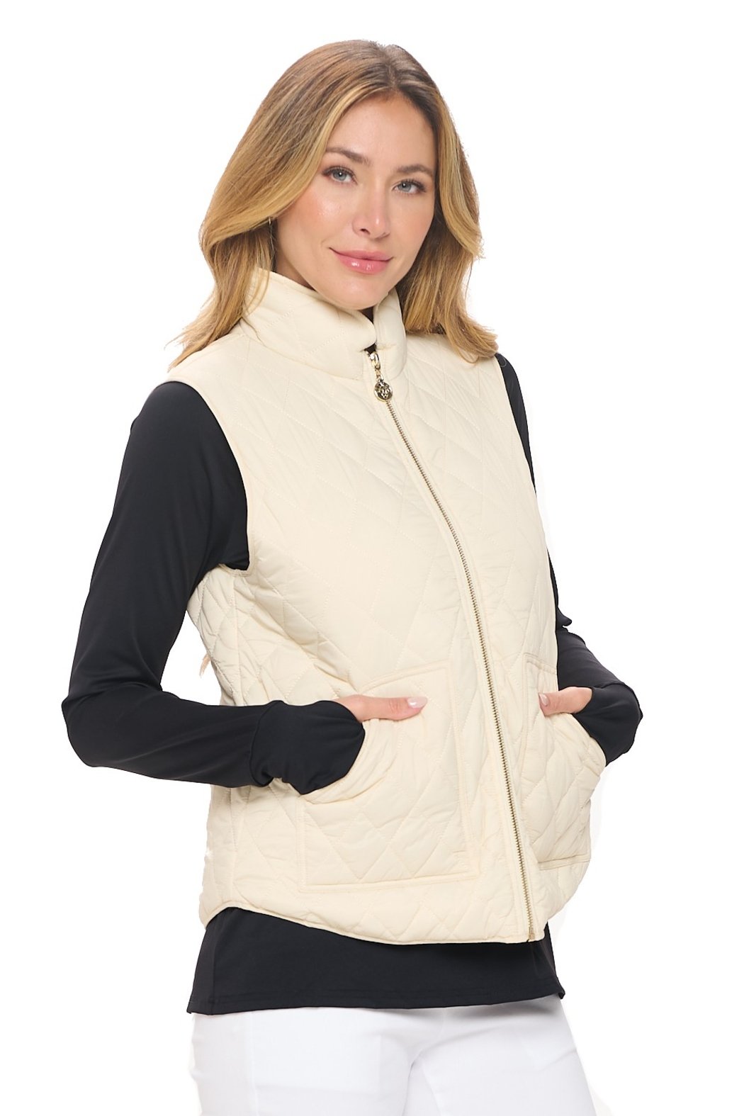 Tan Puffer Vest