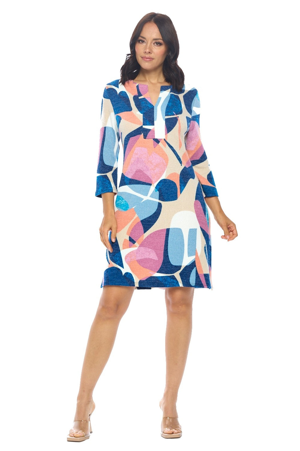 V-Neck Knit Dress