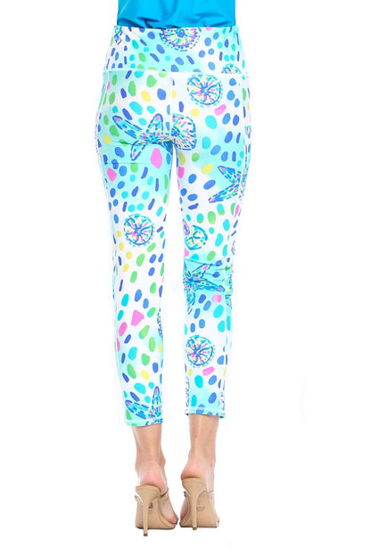 White Cropped Legging