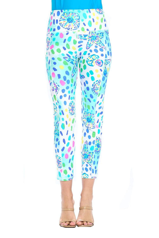 White Cropped Legging