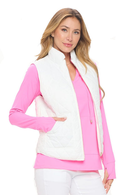 White Puffer Vest