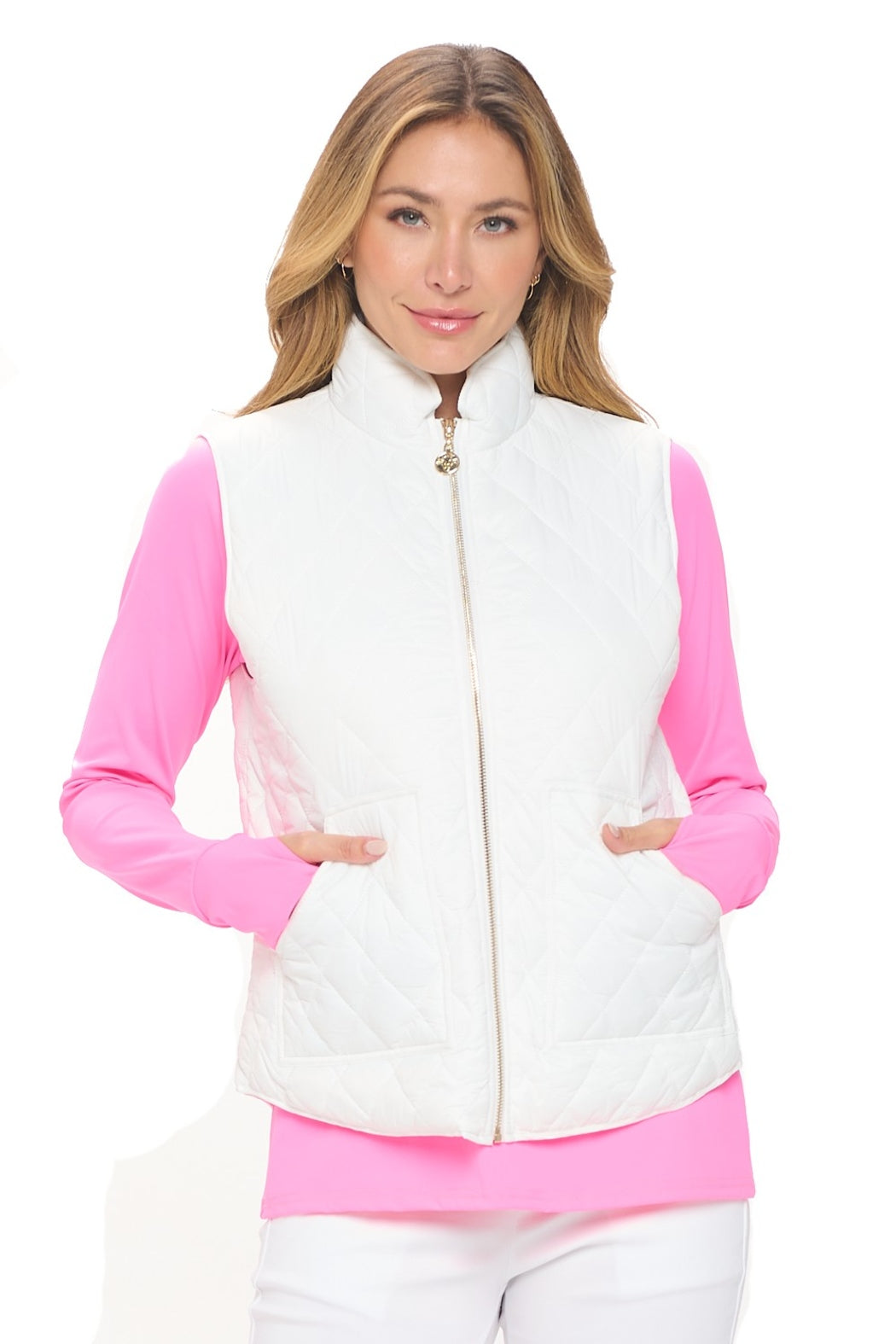 White Puffer Vest