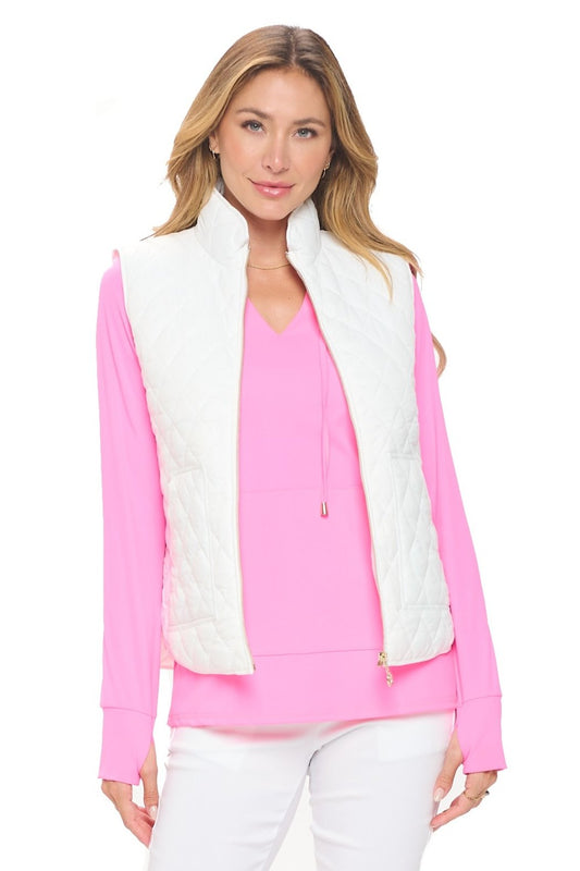 White Puffer Vest