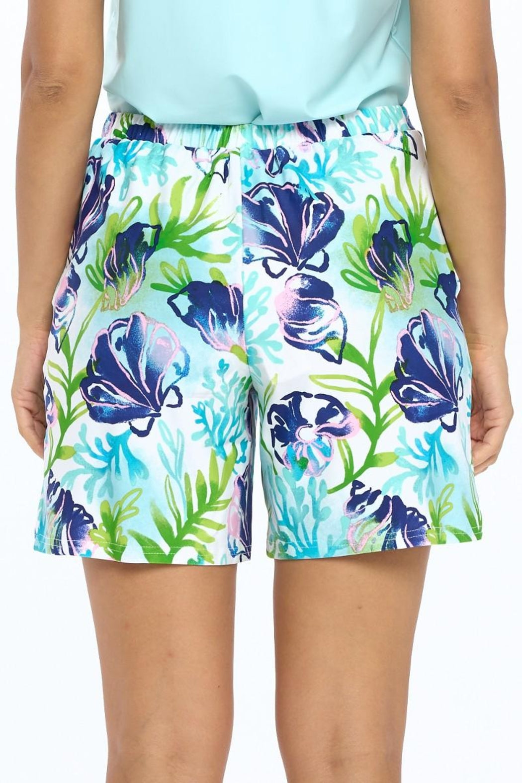 White Pull-On Shorts