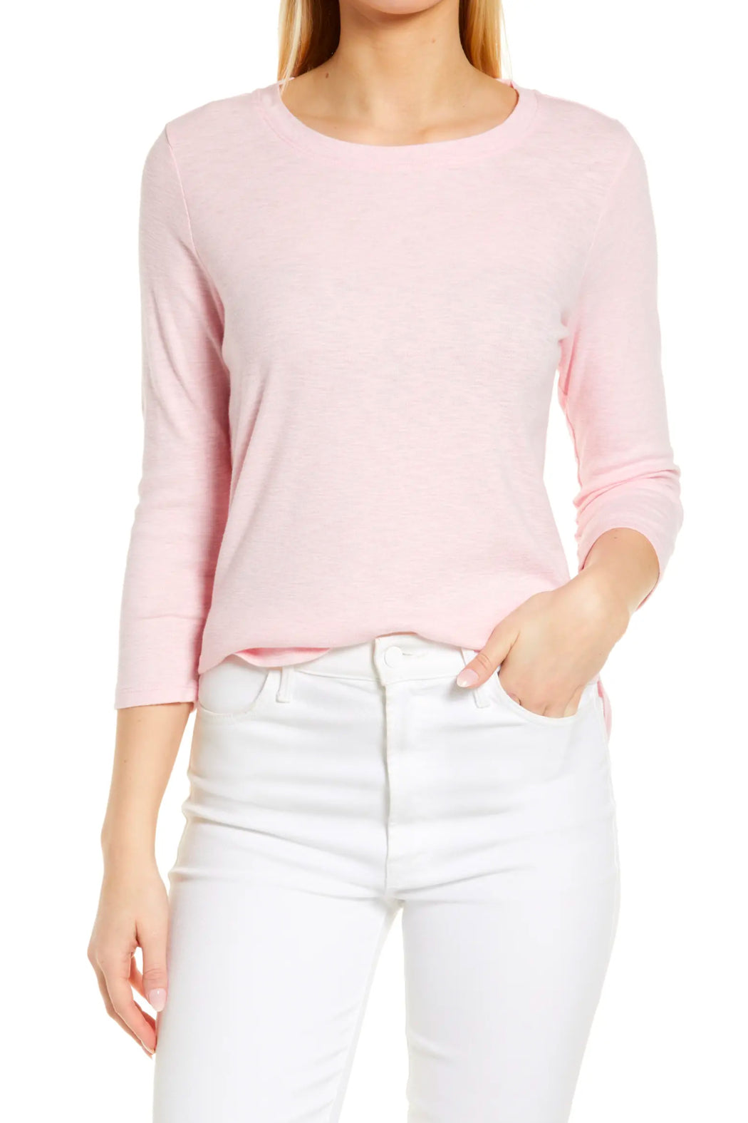 Ashby Rib 3/4 Sleeve T-Shirt