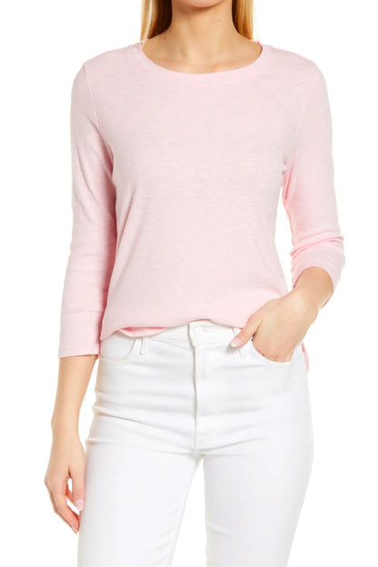 Ashby Rib 3/4 Sleeve T-Shirt