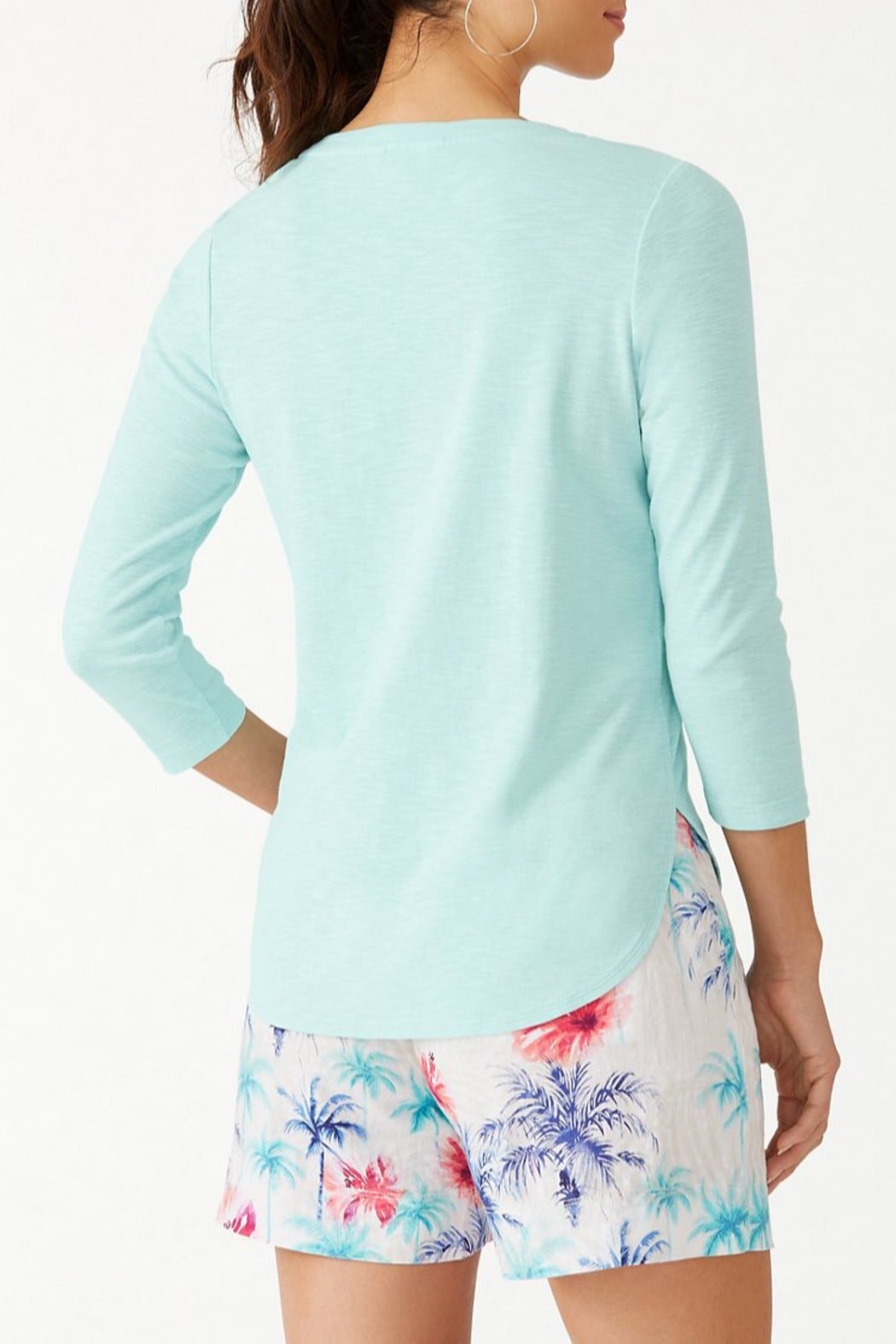 Ashby Rib 3/4 Sleeve T-Shirt