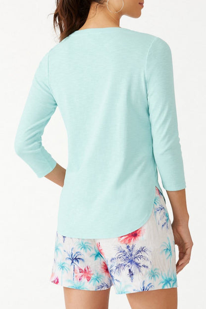 Ashby Rib 3/4 Sleeve T-Shirt
