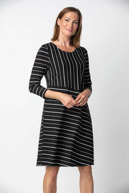 Asymmetric Stripe Dress